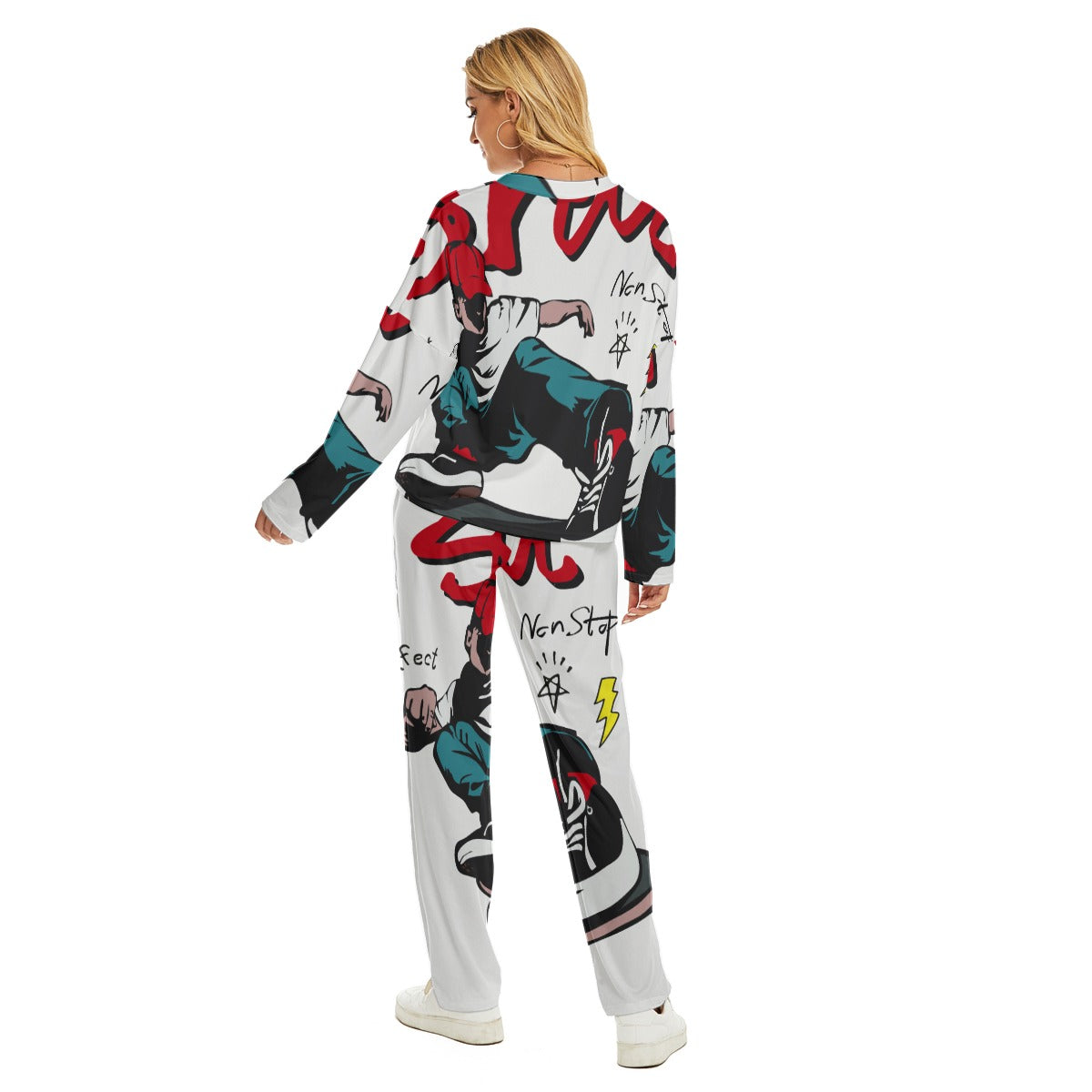 All-Over Print Women's Pajama Suit